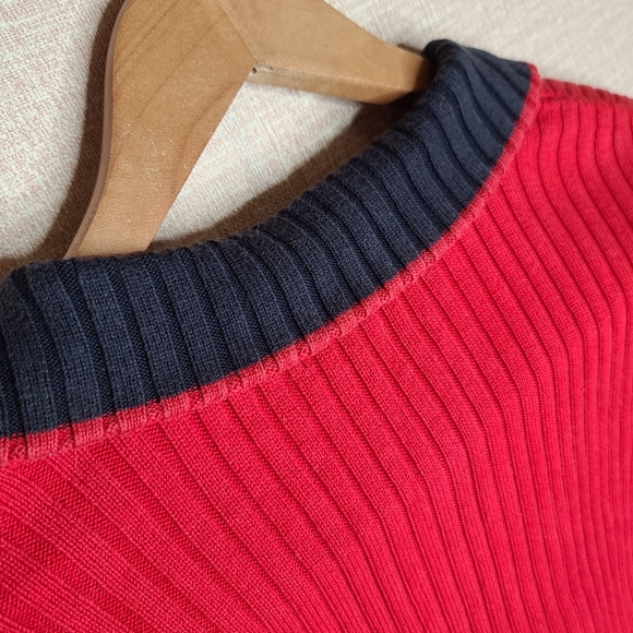 Tommy Hilfiger Red Ribbed Sweater - Picture 7 of 9